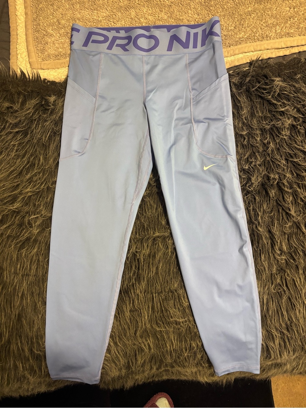 Nike Pro Light Blue Performance Leggings